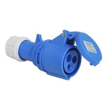 CEE mellemled med 3 poler 16 A blå